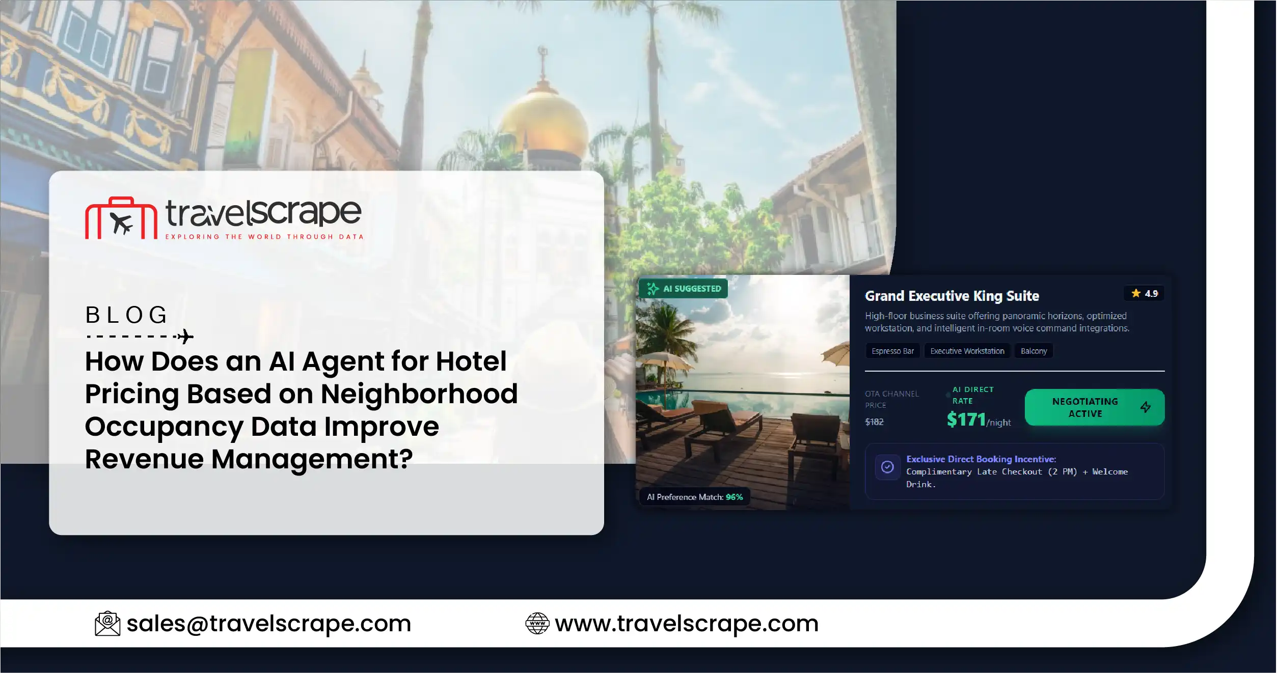 AI Agent for Hotel Pricing Based on Neighborhood Occupancy Data enables